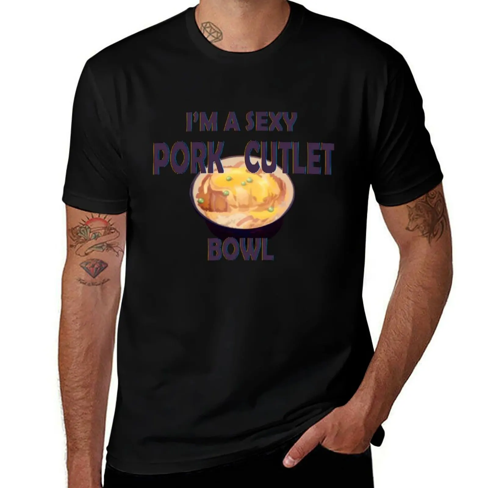 

Pork Sexy Bowl Cutlet T-Shirt Work Utility Short Sleeve Shirt
