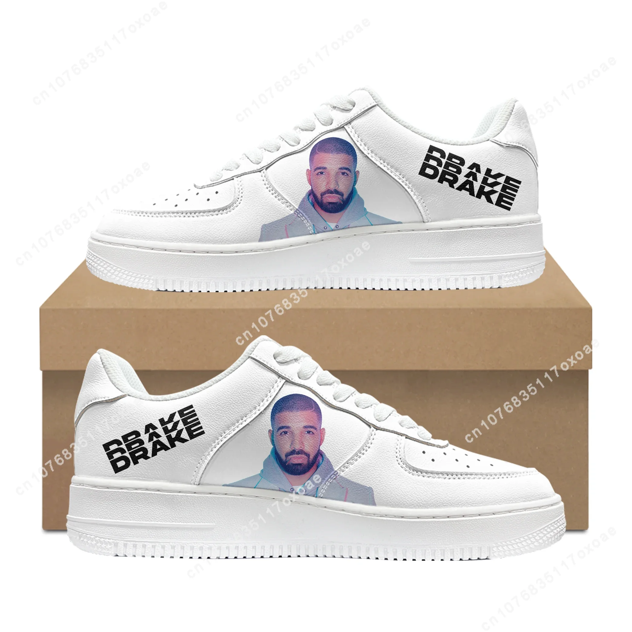 Rapper Drake Drizzy Shoes Air Basketball Mens Womens Sports High Quality Flats Force Sneakers Lace Up Mesh Custom Shoe DIY