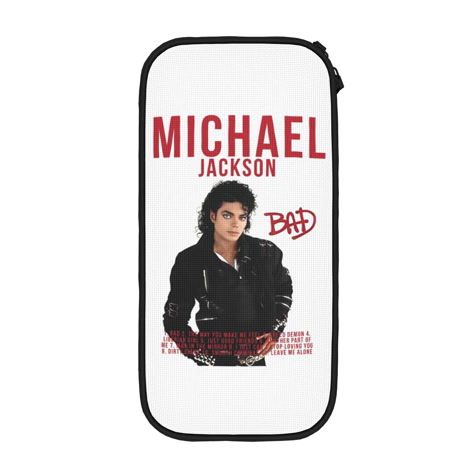 Fun Michael Jackson Retro Pencil Case  Pencilcases Pen Box Kids Large Storage Bag Students School Gift Stationery