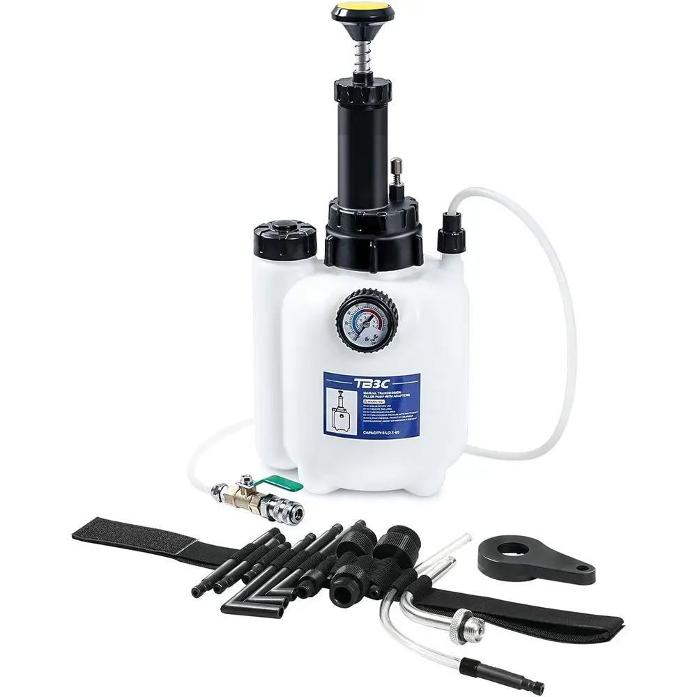 

Transmission Fluid Transfer Pump, 3L Manual Reill System Dispenser with Pure Gauge, Automotive Transmission Dispenser Pump Tool