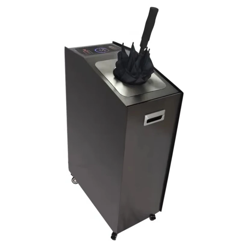 

Commercial Wet Umbrella Wrapping Machine, Stainless Steel Auto Dryer for Folding & Straight Umbrellas, Entrance Solution