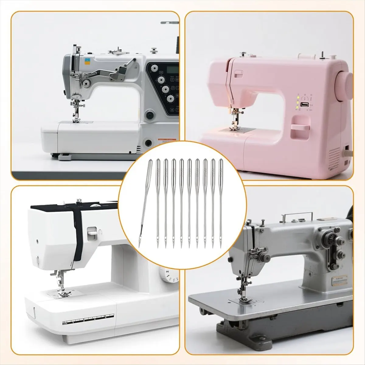 A79G 150PCS Heavy Duty Sewing Machine Needles for Thick Fabrics, Leather & Jeans, Universal Compatibility