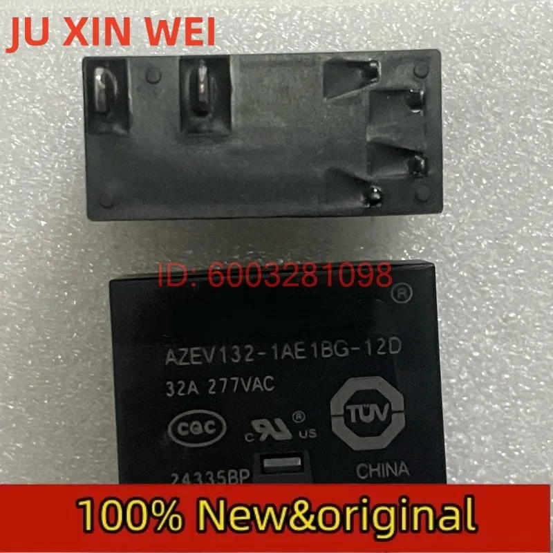AZEV132-1AE1BG-12D, ZTEELER Relay, 12V DC, 6PIN, 32A/277VAC, 100% New