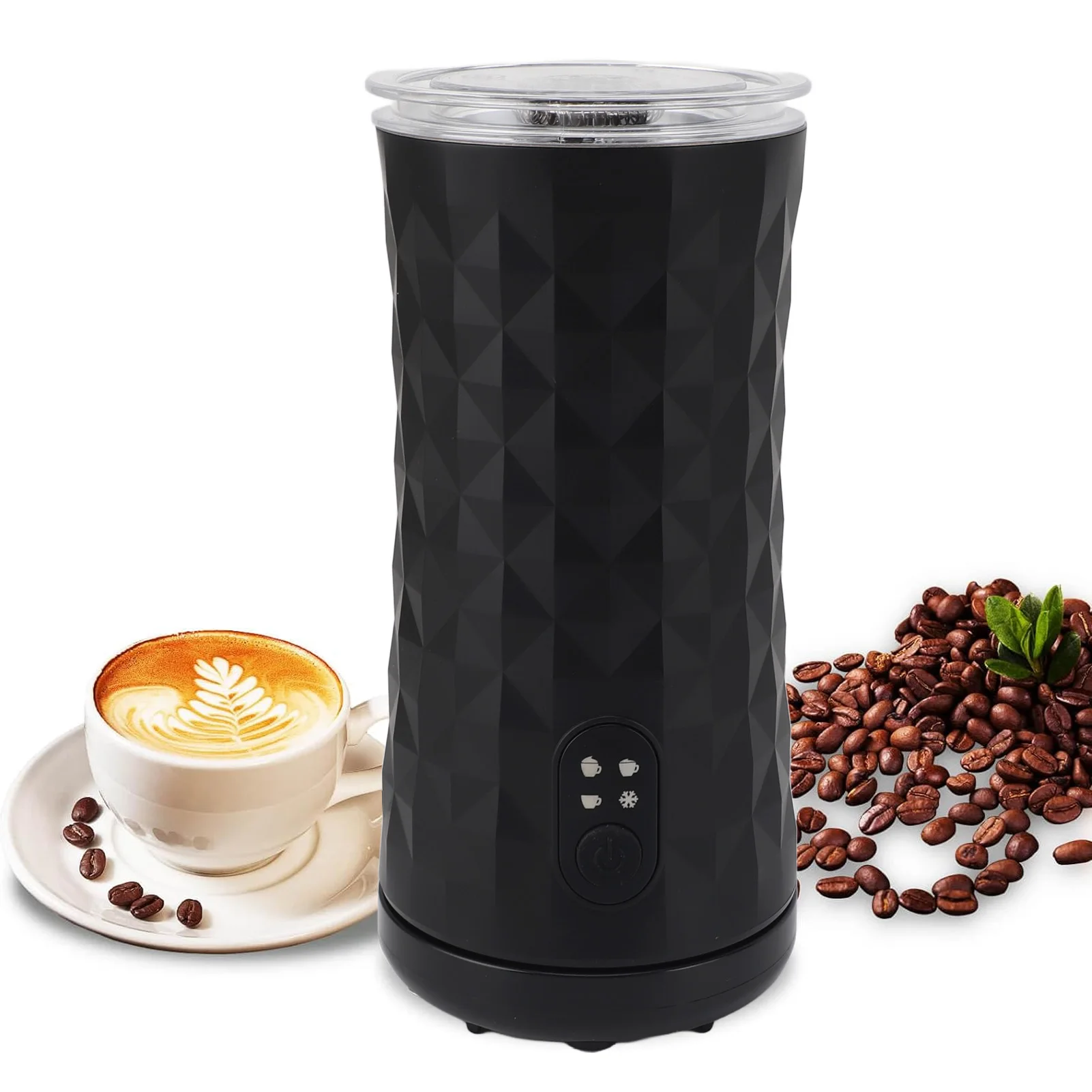 

Электрический вспениватель молока 400 Вт, 4 в 1, автоматический вспениватель молока, теплый и холодный вспениватель молока, нержавеющая сталь, кофейный вспениватель молока