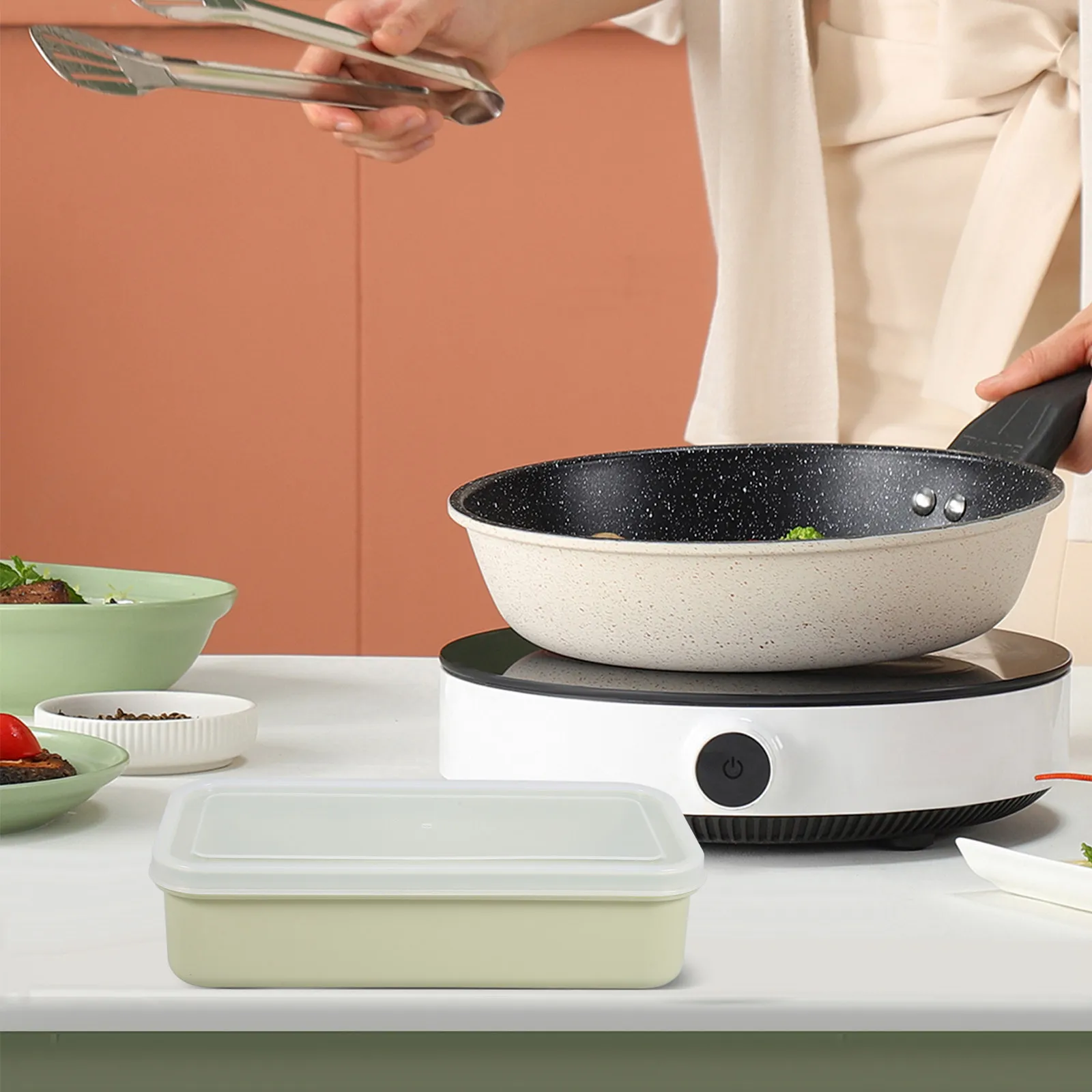 

Набор контейнеров для детского питания с разделителями, портативный, для сохранения свежести, для холодильника, путешествий, обедов, фруктов, овощей, безопасный, прочный