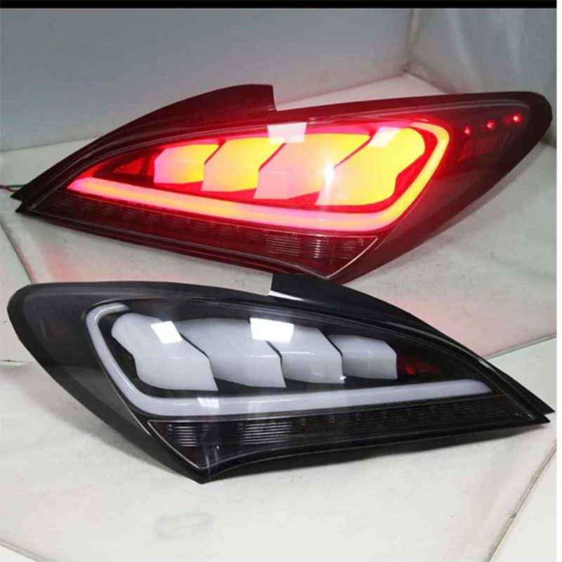 2 Pieces LED Taillight Assembly For Hyundai Genesis Coupe Back Rear Lamp 2009-2013 Year