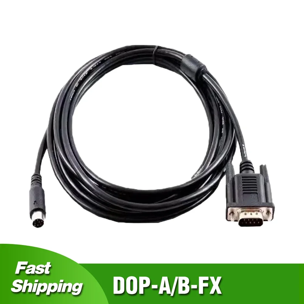 

DOP-A DOP-B DOP-FX Programming Cable for Delta DOP Series HMI for Mitsubishi FX PLC Data Download Line 10M