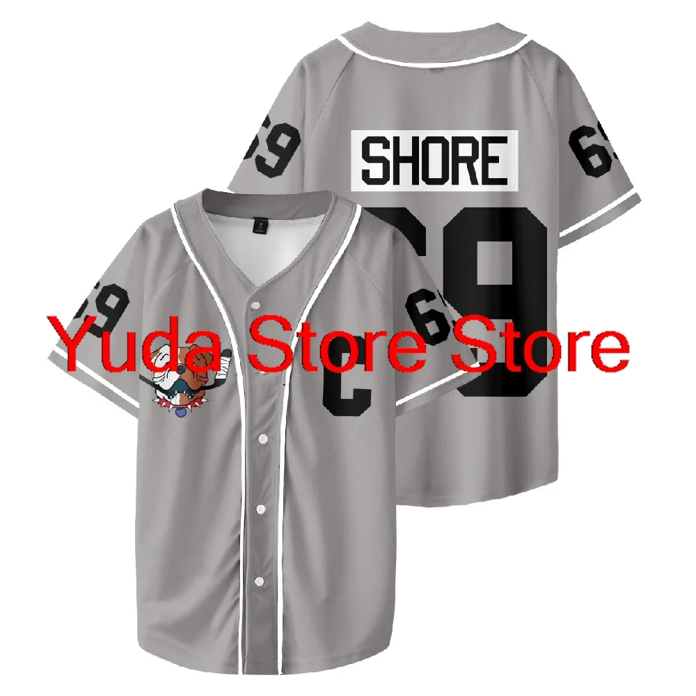 Shoresy #69 Baseball Short Sleeve Baseball Jersey Number Outfit Men and Woman Short Sleeve Women Funny T Shirt