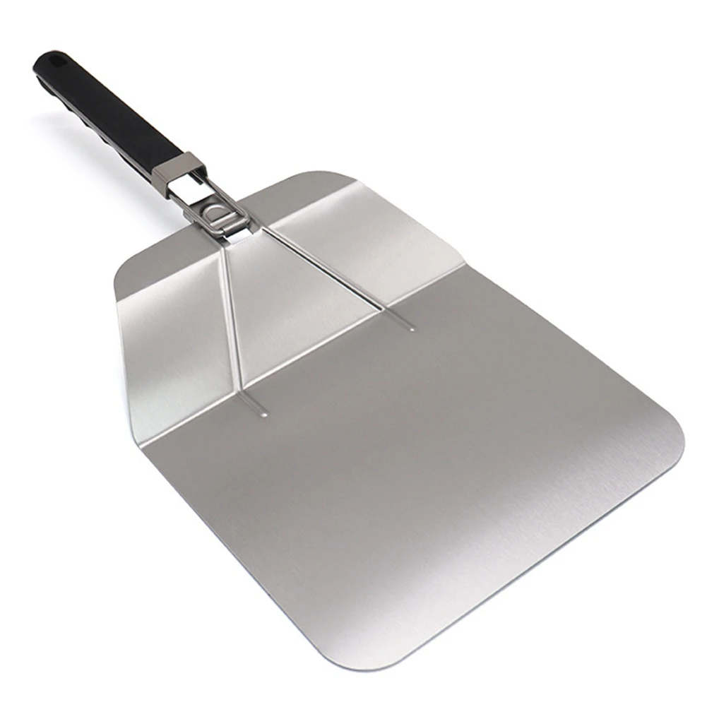 

Pizza Shovel Stainless Steel Pizza Peel with Folding Handle for Homemade Baking Pizza Safe Transfer of Cake Shovel