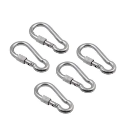 Multifunctional AISI 304 Stainless Steel Spring Snap Carabiner Quick Link Lock Hook With Screw Nut M5 M6 M7 M8