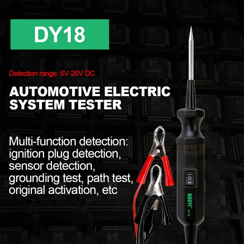 DUOYI DY18 Electrical System Tester Component Testing Automotive Wiring On-Off Repair