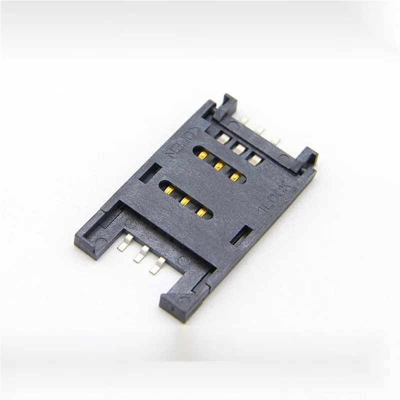 Adaptador de Conector para Tarjeta SIM 6 Pines CD Pin Plástico Socket SIM Adaptador de Repuesto para Reparación de Teléfonos Móviles 6