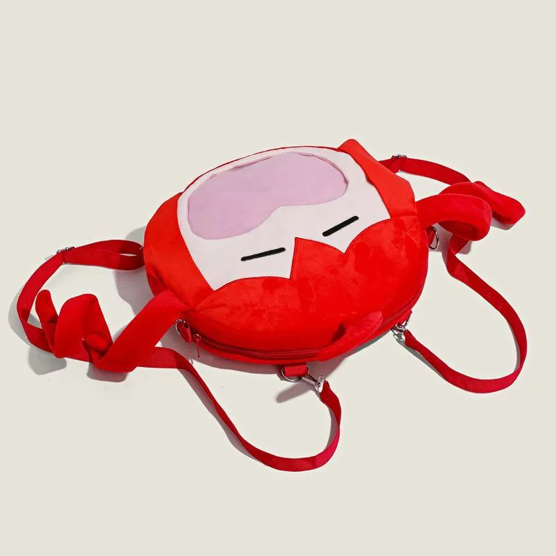 Anime Kasane Teto Cosplay Bag Backpack Kawaii Plush Shoulders Bag Transparent Knapsack Accessories Prop Gift Red - Image 3