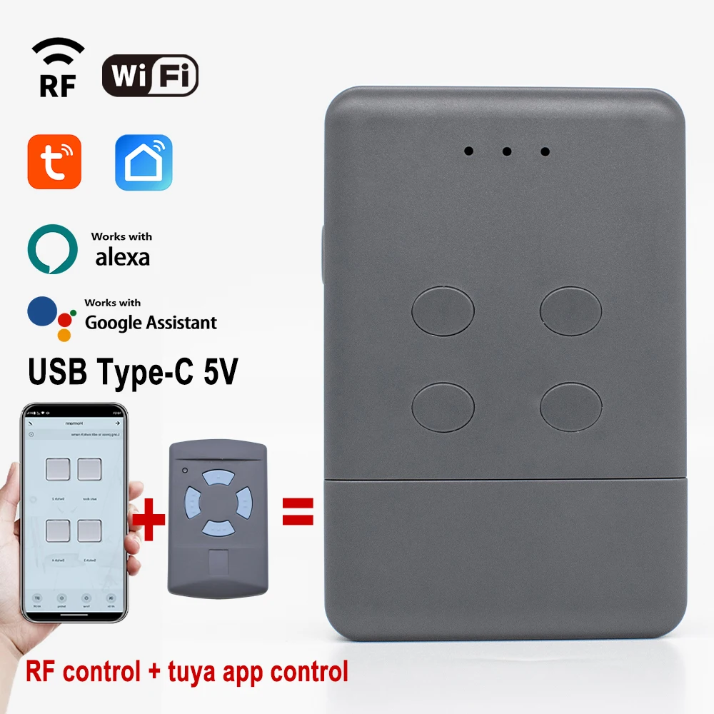 

HORMANN WIFI умный устройство открывания гаражных ворот Tuya Smartlife приложение дистанционное управление HSM2 HSM4 HSE2 HSE4 HS1 HS2 HS4 868 МГц передатчик