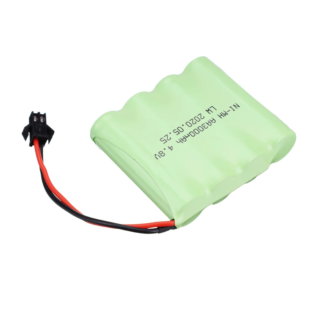 NIMH-Bateria para RC Brinquedos Carros, Tanques, Caminhão, Robôs, Barcos, Armas, AA, Ni-MH, SM, JST, EL-2P, Tamiya Plug, 4.8V, 3000mAh