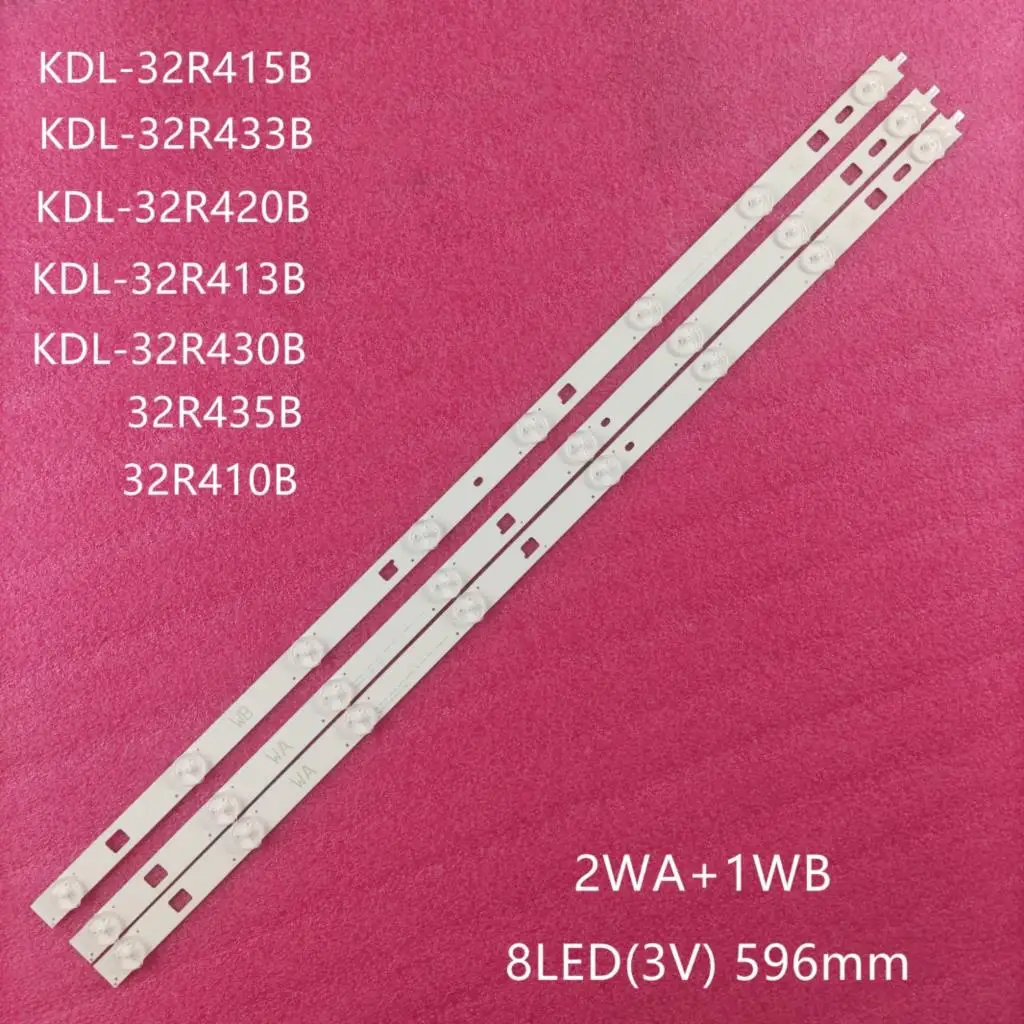 3pcs LED backlight for Sony KDL-32R415B KDL-32R413B KDL-32R433B 32R435B KDL-32R410B 32R420B KDL-32R430B INNOTEK 32INCH WXGA