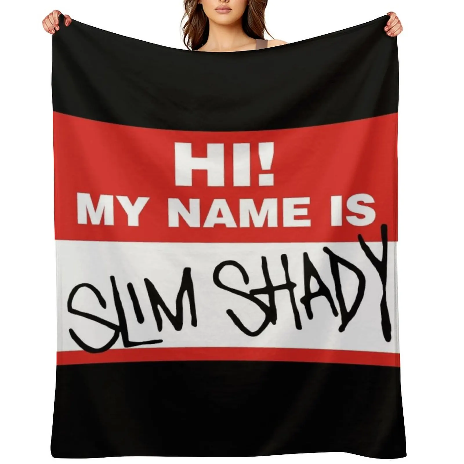 

My name is Slim Shady Throw Blanket For Decorative Sofa sofa bed Soft Plush Plaid Blankets