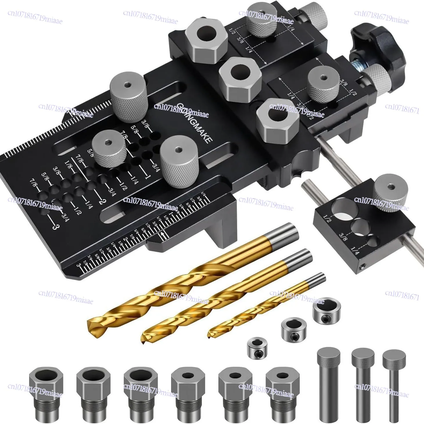 طقم مشبك دبوس مع محدد سريع ومشبك، ثقب دبوس قابل للتعديل