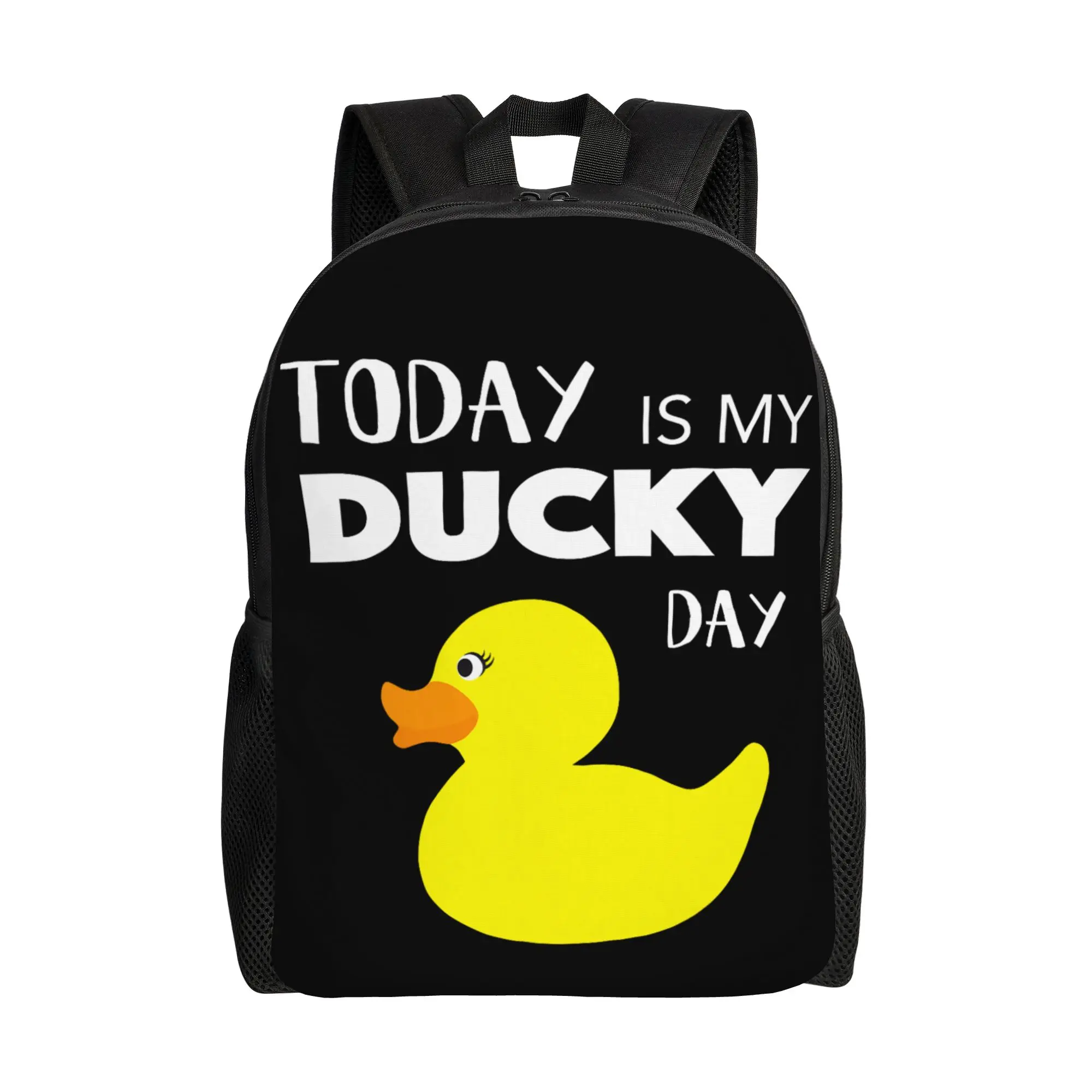 Today is My Ducky Day I Lucky Day Gift  Backpack  Kawaii Backpacks Women Men University Lightweight High School Bags Rucksack
