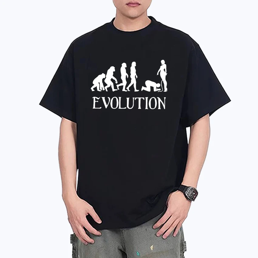 

Summer 2025 BDSM Evolution 100% Cotton Men Women Crew Neck Oversized t-shirt streetwear short sleeve Unisex t-shirts Casual tops