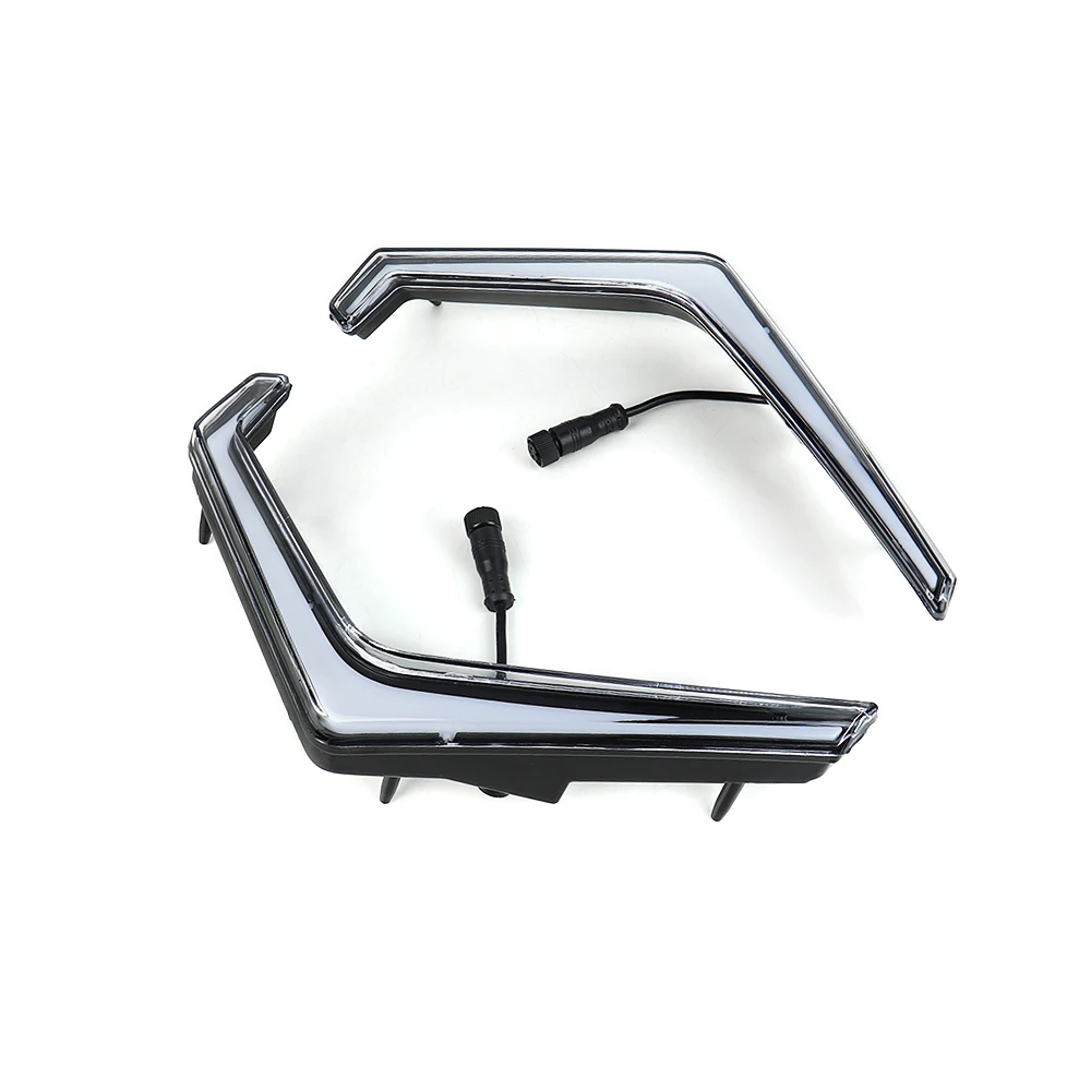 2X ATV بدوره إشارة أضواء فانغ LED RGB الجبهة لهجة ضوء ل بولاريس RZR XP 1000 توربو 2018 2019 2020 2021 مع مطاردة اللون #3