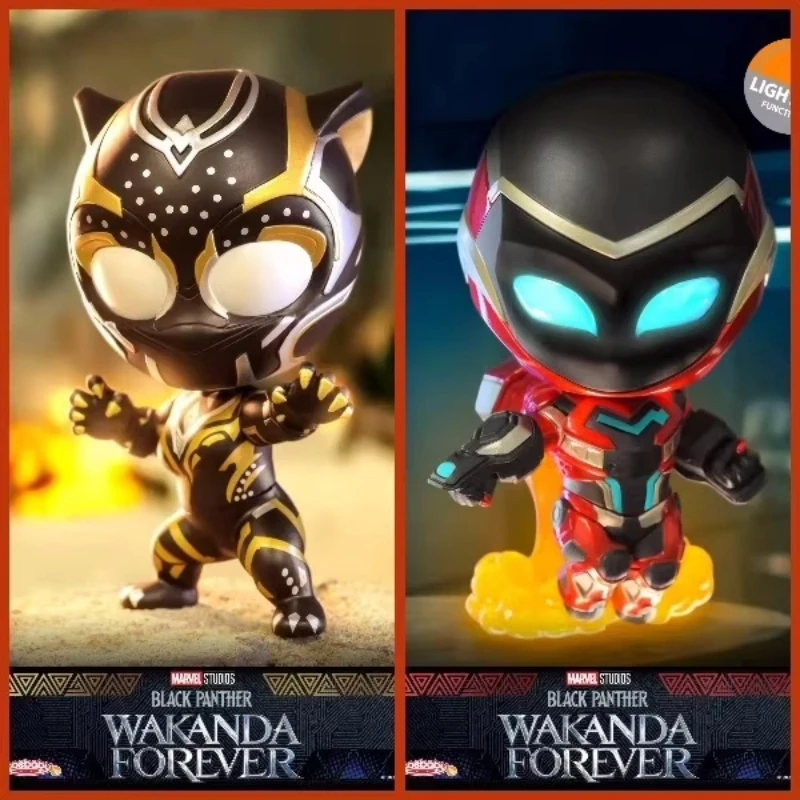 

Authentic Hot Toys Black Panther 2 Black Panther Wakanda Frever Cosbaby Mini Action Figure Toys Collectible Model Children Gift