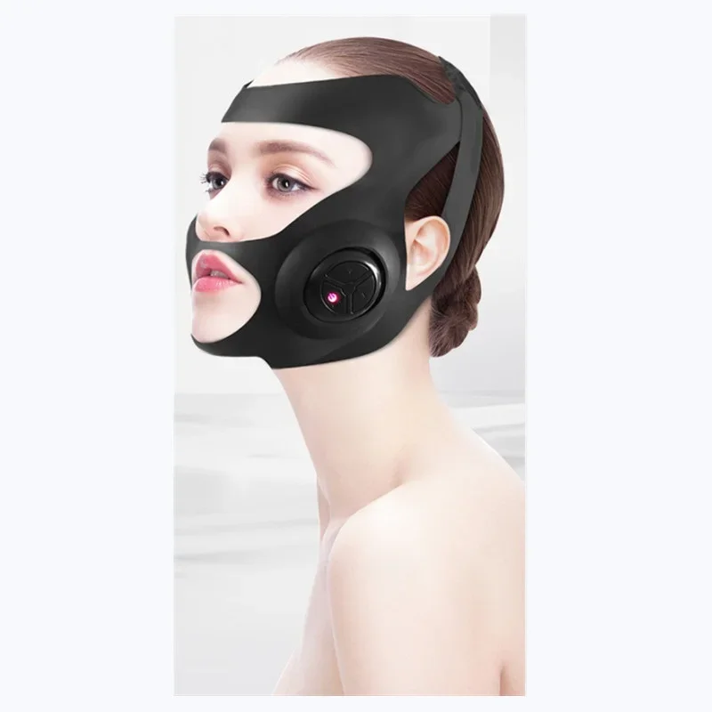 Machine de massage de levage du visage, dispositif de thérapie de pansement électrique en forme de V, masque de joues amincissant pour le visage mince