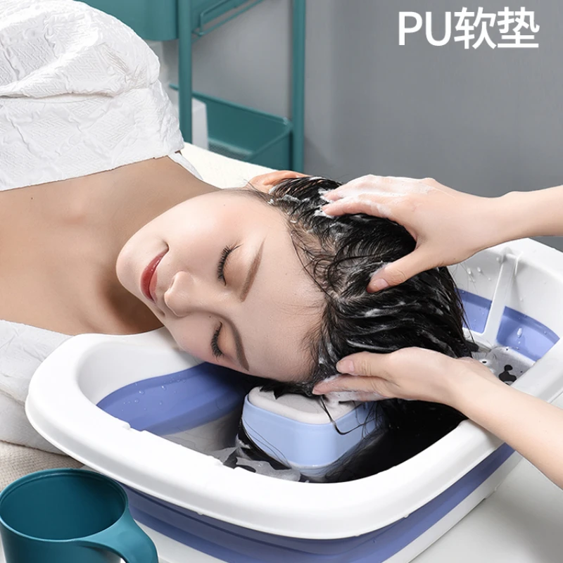 Shampoo Basin Lying Flat Pregnant Woman Confinement Foldable Lying Bed Patients during Pregnancy Wash Hair with Lying