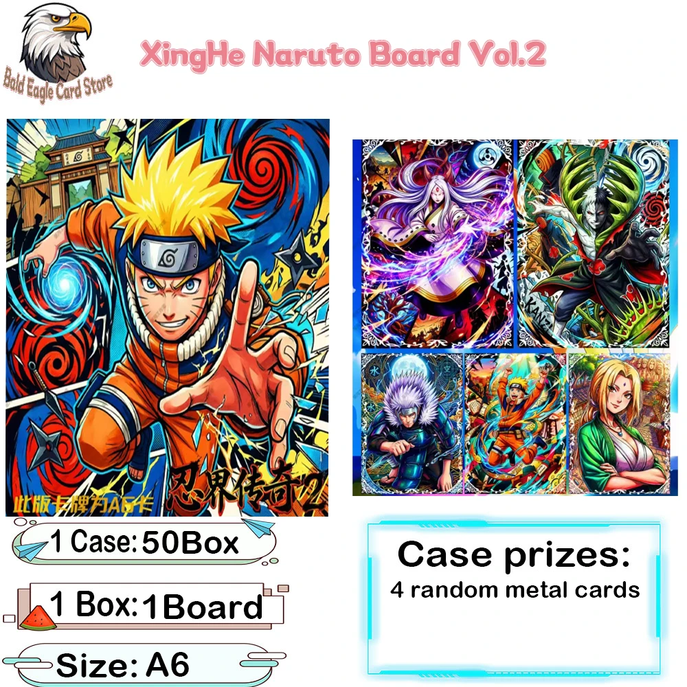 

Wholesale 2026 the latest XingHe Naruto Board Vol.2 Acrylic Color Paper Collection Board A6 Size Hinata New Year Gift
