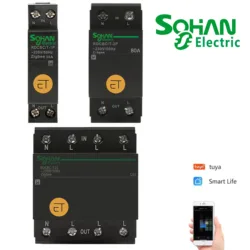 Sohan tuya zigbee circuit breaker Smart Home Control 1P 2P 4P 63A 230V Sitable for smart home MCB