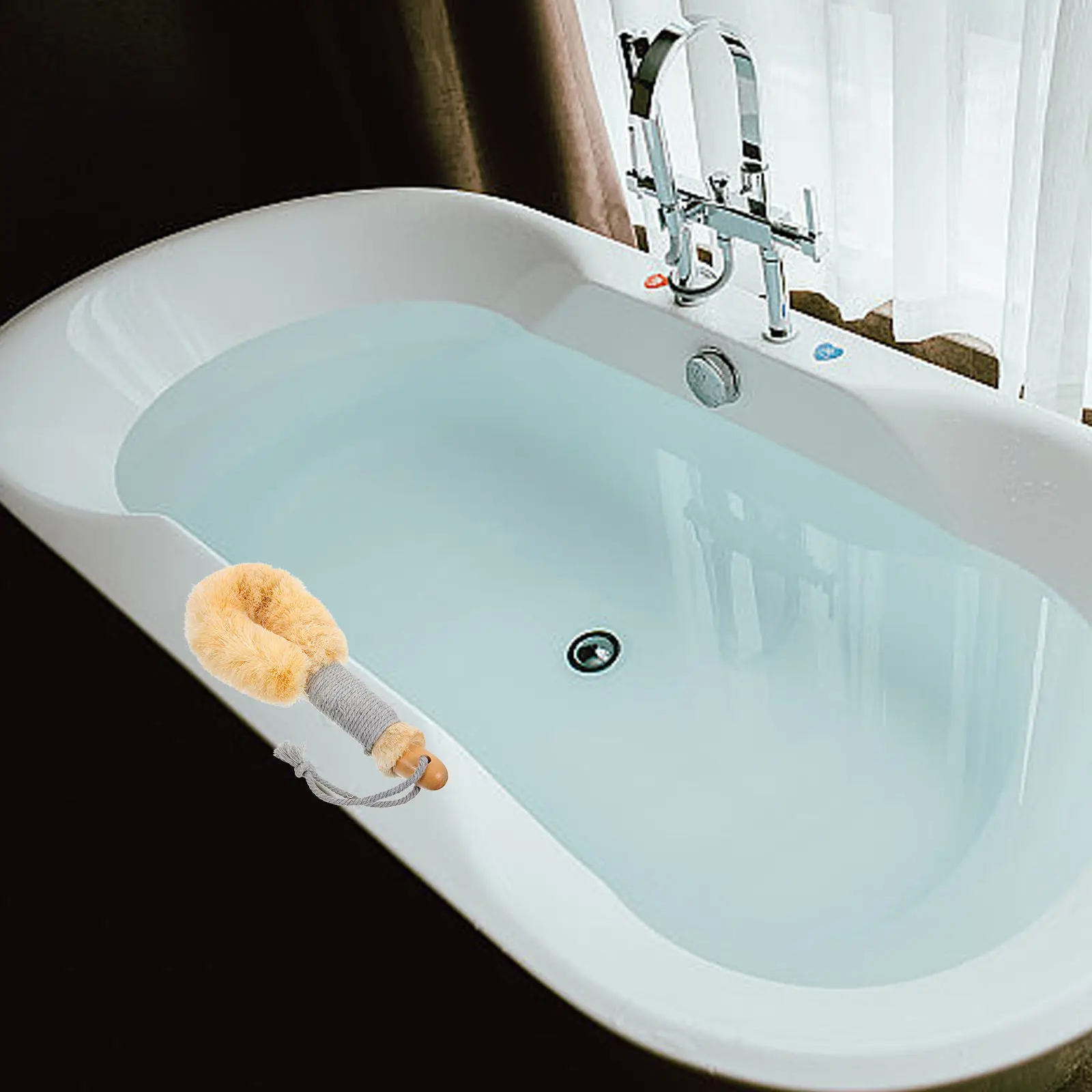 

Щетка для душа с деревянной ручкой, скрабер для спины, отшелушивающая щетка для тела, глубокая очистка, удаление омертвевшей кожи, антицеллюлитное средство