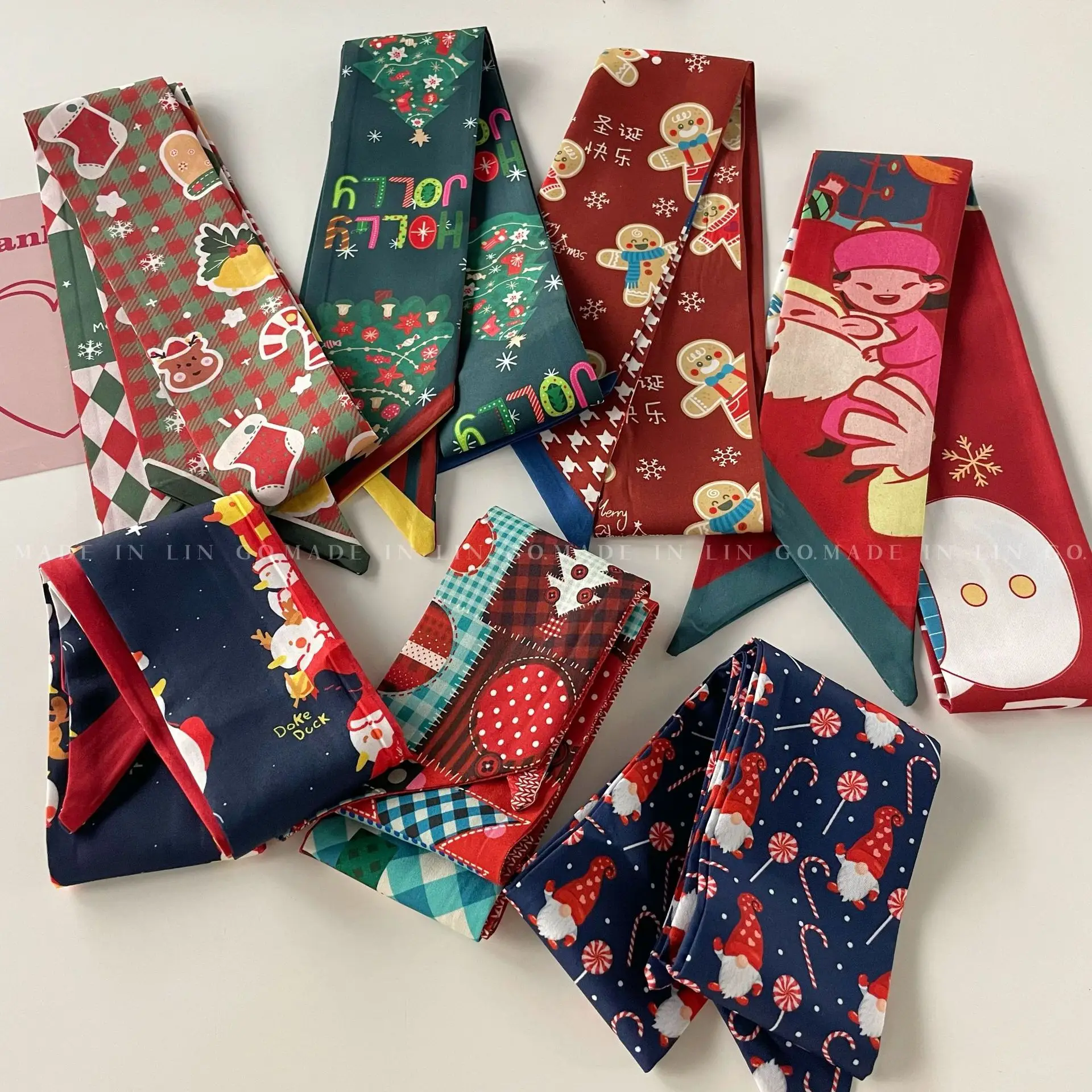 

New Chinese Style Long Strip Silk Scarf Headband Hair Ring Hair Rope Retro Ribbon Womans Tied Hair Turban Ribbon Trend Headdress