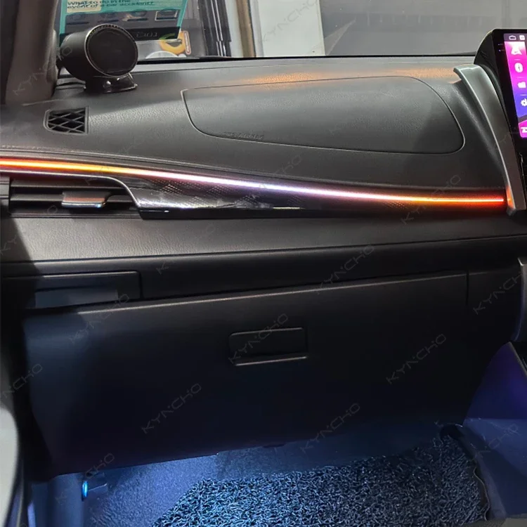 For Toyota Vios Symphony LED Music Car Ambient Light 64 Color Changing Car Interior Light Acrylic Automotive Ambient Lighting
