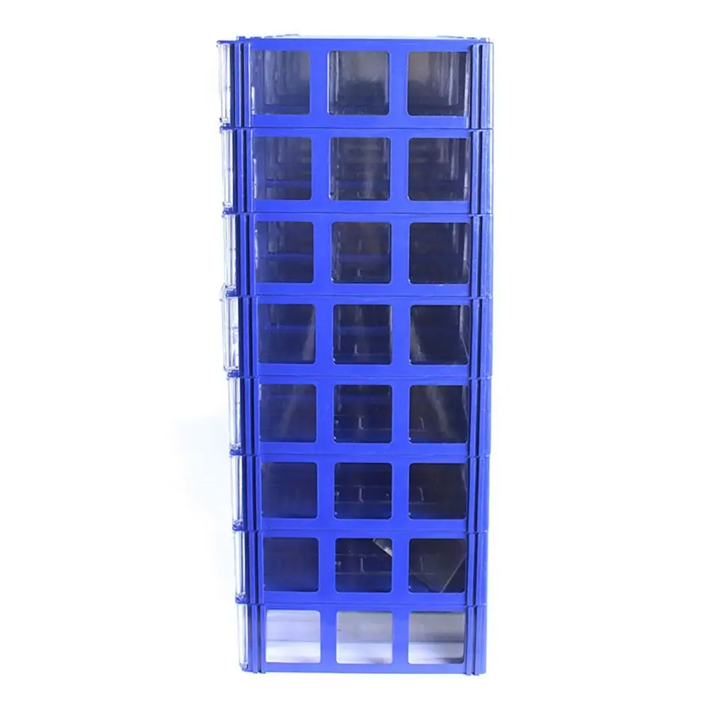 1Pcs Scwerdriver Bit Case Holder Stackable Tool Box Fishing Tackle Dustproof Hardware Storage Container Thickening Plastic