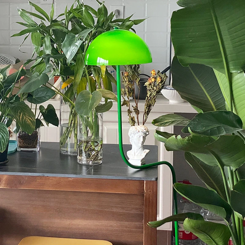 Temar Noordse Groene Vloerlamp Mode Kunst Moderne Familie Iiiving Kamer Slaapkamer Creativiteit Geleid Decoratief Staand Licht