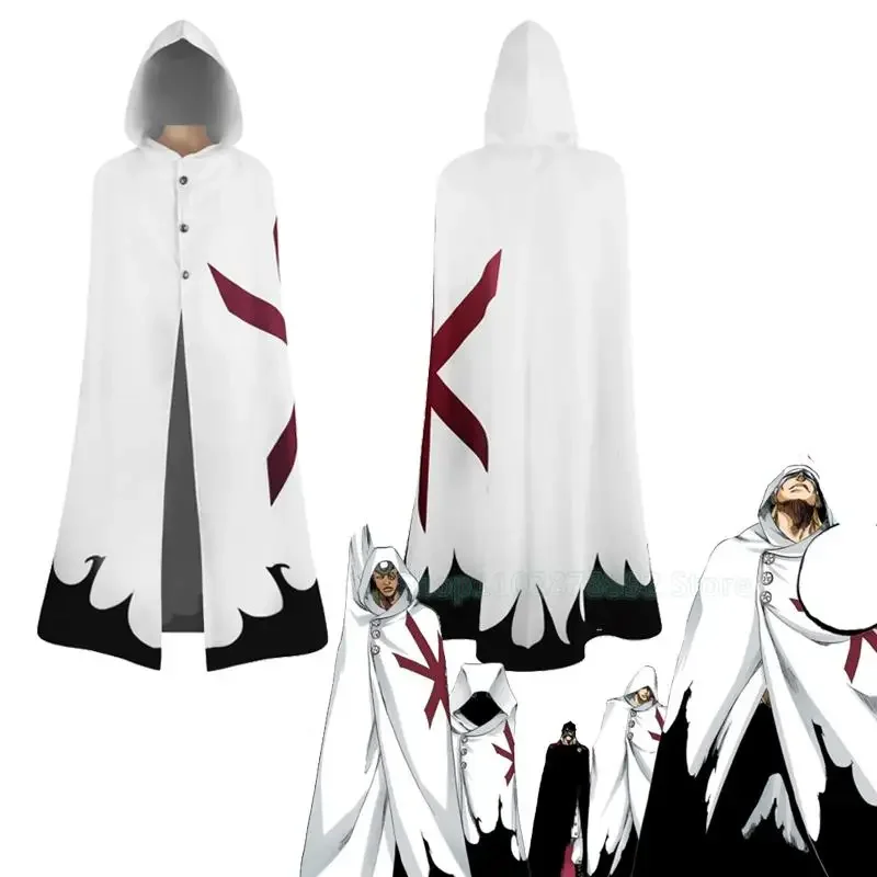 Bleichmittel Cosplay Ritter Uniformen Cape Cosplay Kostüm Anime tausend Jahre Blut Krieg Umhang Quincy Superstar Kleid Unisex Robe