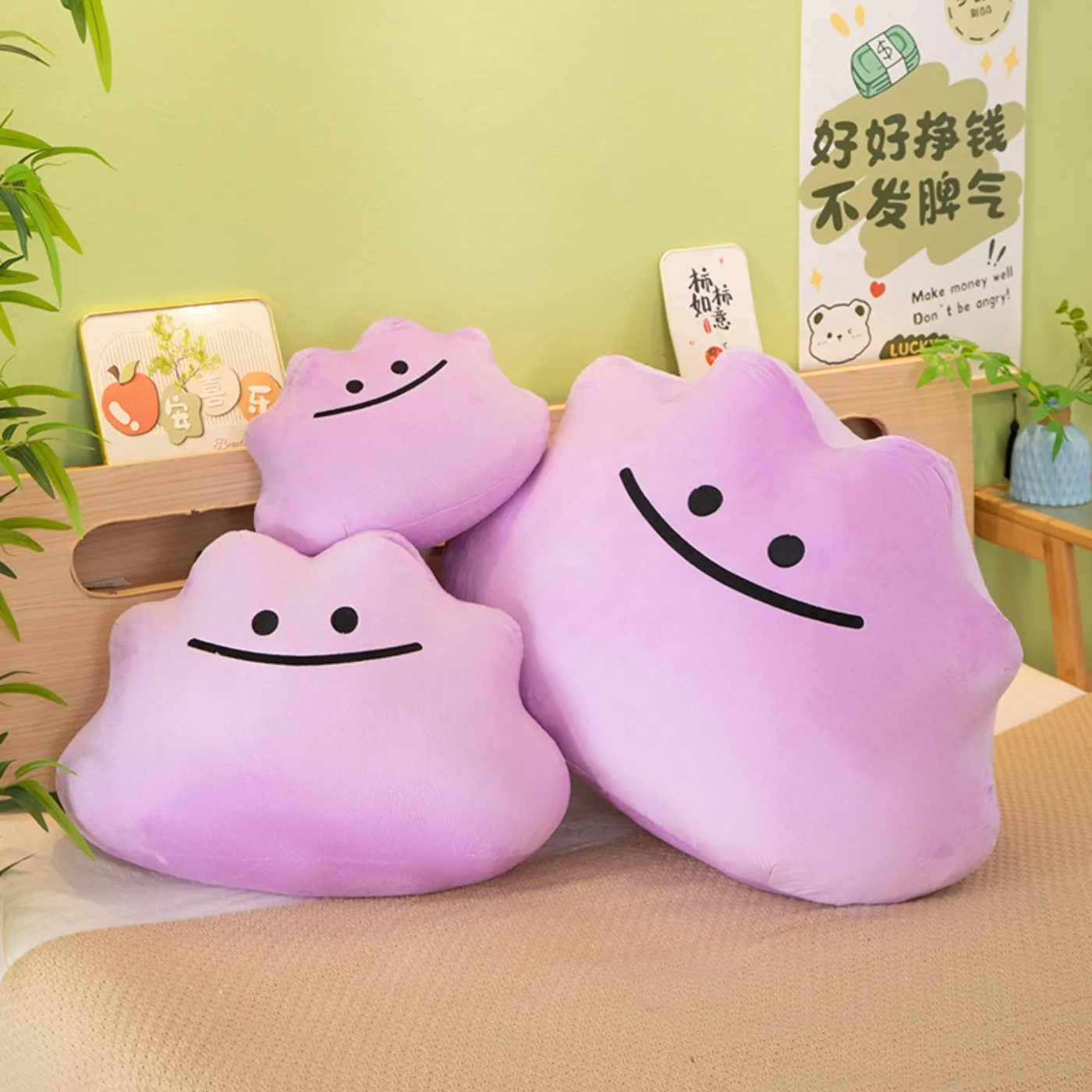 30-60cm Pokémon Ditto Plush Toys Pillow Cartoon Plushie Anime Birthday Sofa Kawaii Doll Stuffed Pokemon Gift for Xmas