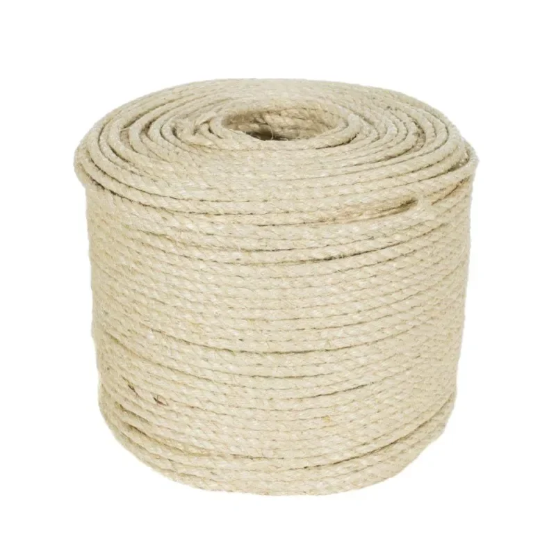 3/5M Natural Sisal Rope Cat Scratching Post Toy Making DIY Desk Foot Chair Legs Binding Rope Material For Cat Sharpen Claw Mouse