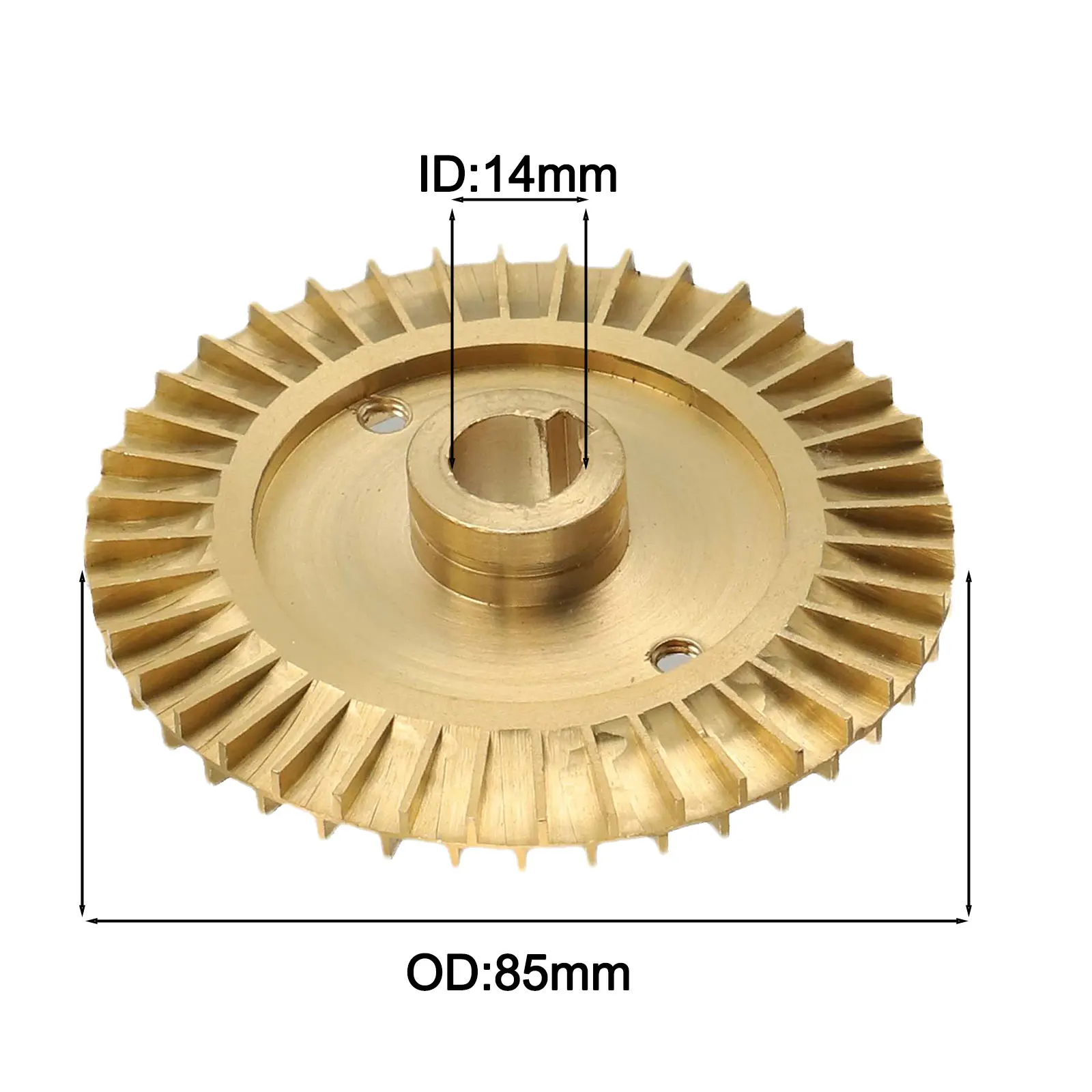 1 قطعة مضخة مياه النحاس المكره ضعف الجانب Keyway الذاتي فتيلة مضخة المكره مضخة استبدال أجزاء 76*12 مللي متر 60*12 مللي متر
