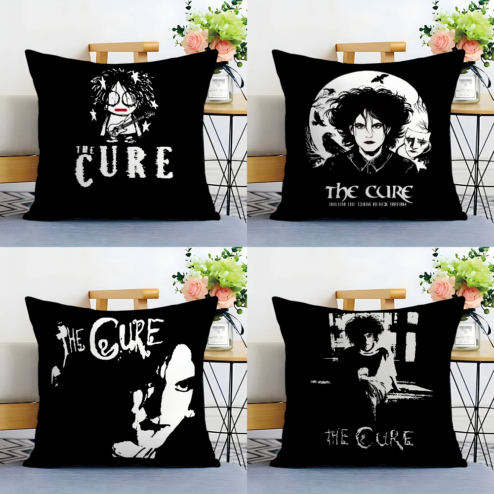 Vintage The C-Cure Rock Band Pillow Case Plush Fabric Soft  Pillowcase Double Sided Print Cushion Cover Household Gifts