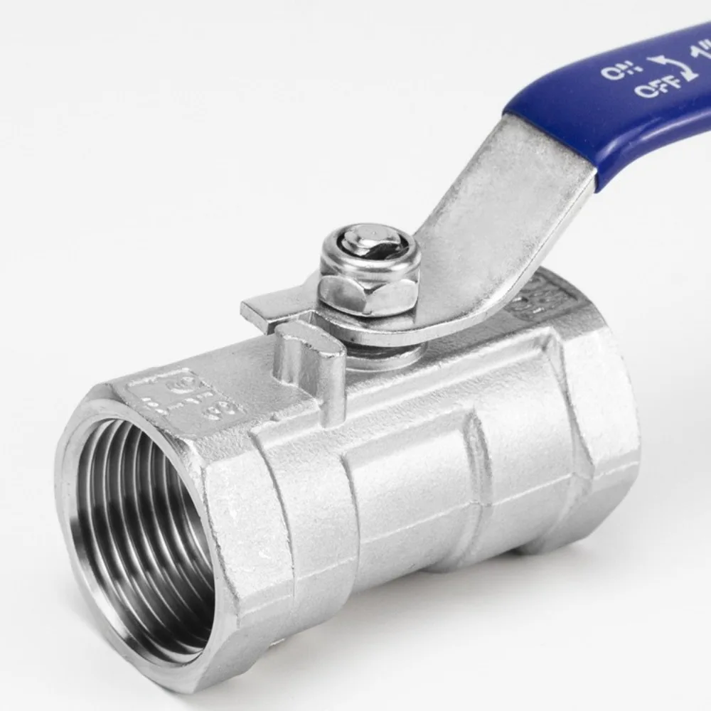 

1 шт. DN15 DN20 SS 304 шаровой кран из нержавеющей стали 1/2 "3/4" женский клапан BSP с виниловой ручкой резьбовые клапаны