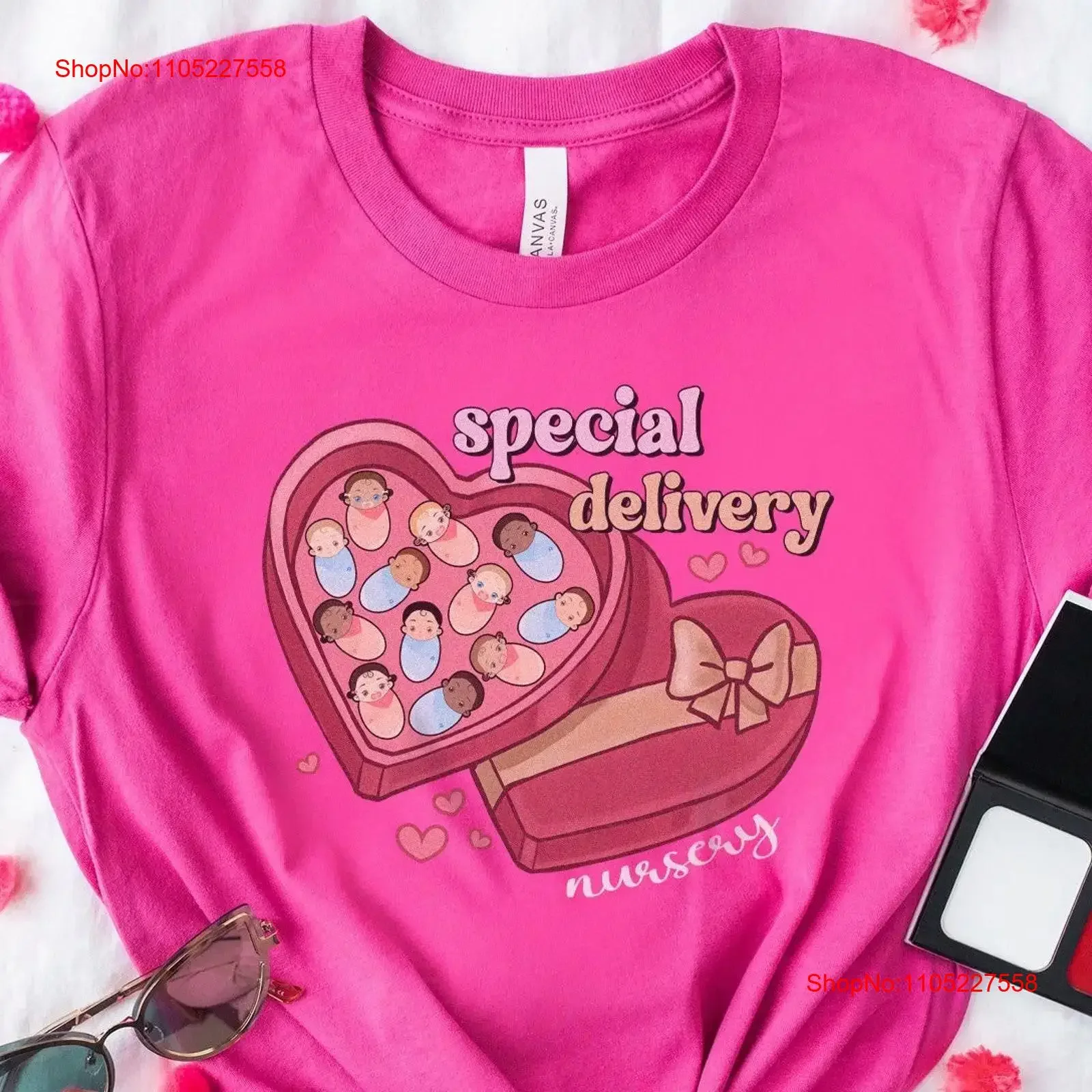 Newborn Nursery Valentine's Day T Shirt Hospital Baby Nurse Rn Aide Tech Valentine OB Midwife Vday gift Sweet Hearts vintage