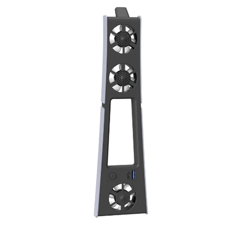مروحة تبريد خفيفة RGB لوحدة التحكم PS5 النحيفة مع 3 مراوح USB 3.0 منفذ نظام تبريد هادئ لأجزاء ملحقات Sony PS5 النحيفة-BCB