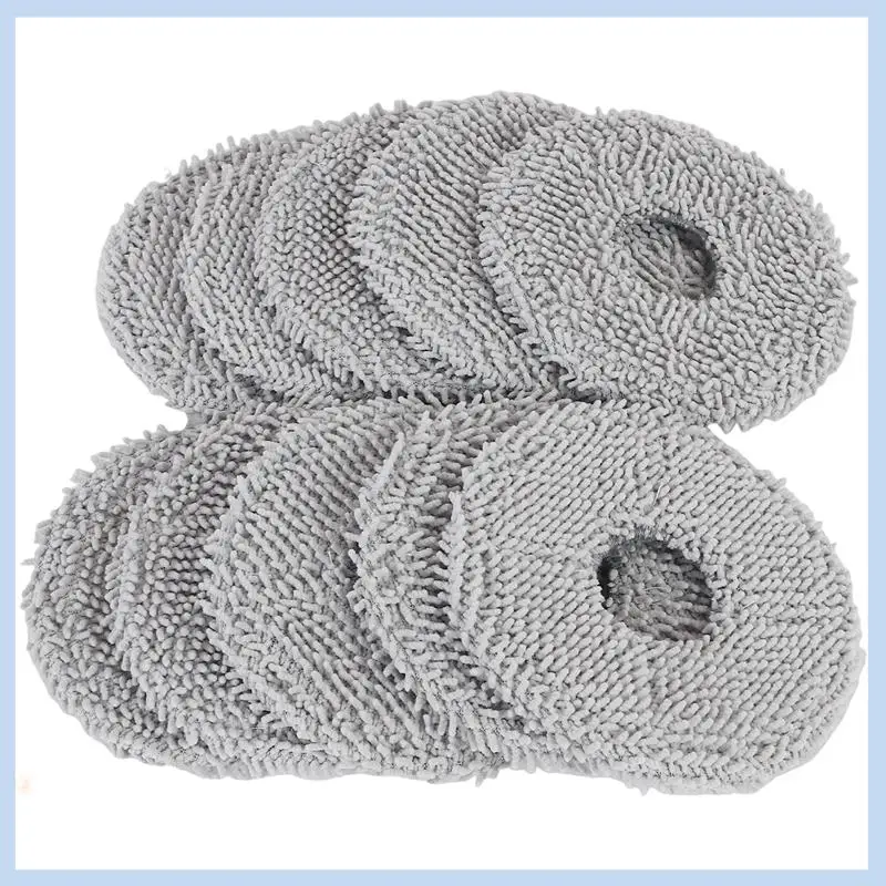 

EAS-Pack Of 10 Mop For Dreame L10s Ultra/L10s Pro Ultra/L20 Ultra/L10s Pro Ultra Heat/Xiaomi X10+ Vacuum Robot, Washable