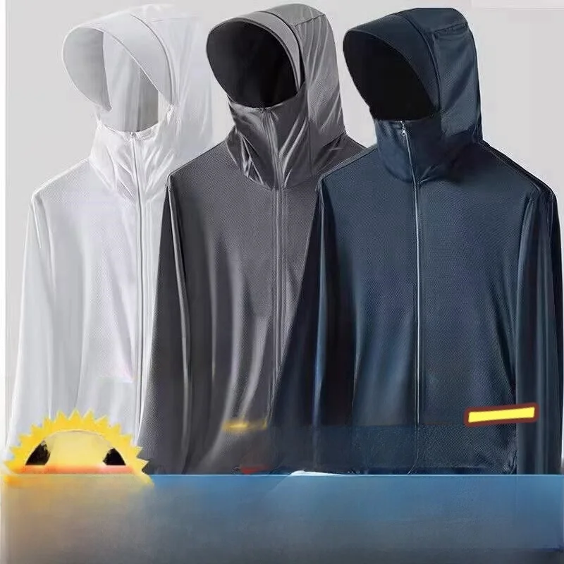 

Летняя тонкая верхняя одежда с кондиционером, свободная ледяная шелковая длинная све, мужская куртка, женский модный кардиган, одежда для защиты от солнца