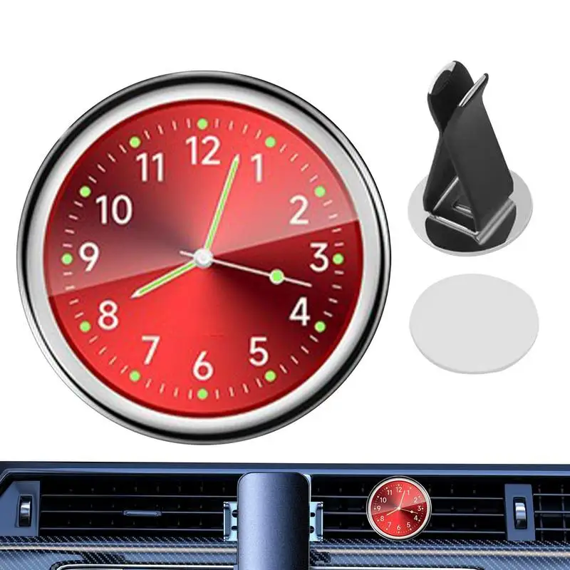 Portable Luminous Clock Dashboard Decoration Auto Interior Watch Dashboard Air outlet mounting clip Car Clock Interior Decor