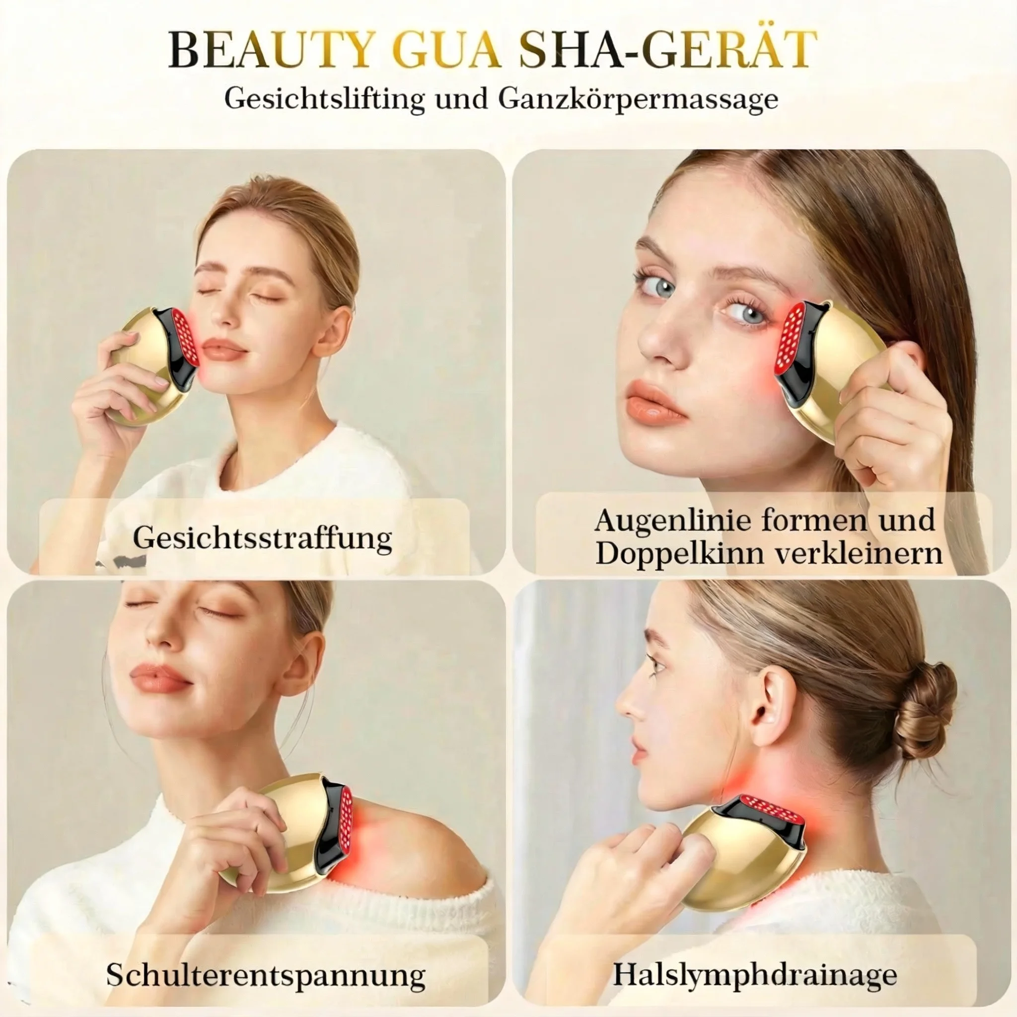 الاستخدام المنزلي جهاز تجميل الكولاجين الضوء الأحمر المضاد للشيخوخة RF التجاعيد ، ثبات رفع التدفئة تبييض البشرة