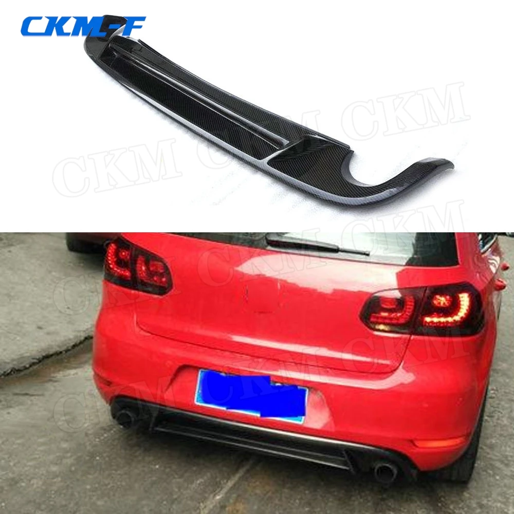 

Carbon Fiber / FRP Rear Bumper Lip Diffuser Spoiler For Volkswagen VW Golf 6 VI MK6 GTI 2010 2011 2012 2013 Car Styling