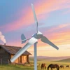 8KW 風力タービン MPPT ハイブリッド充電システム 10KW 15KW 20KW 家庭用 3 ブレード永久水平フリーエネルギー風車 3