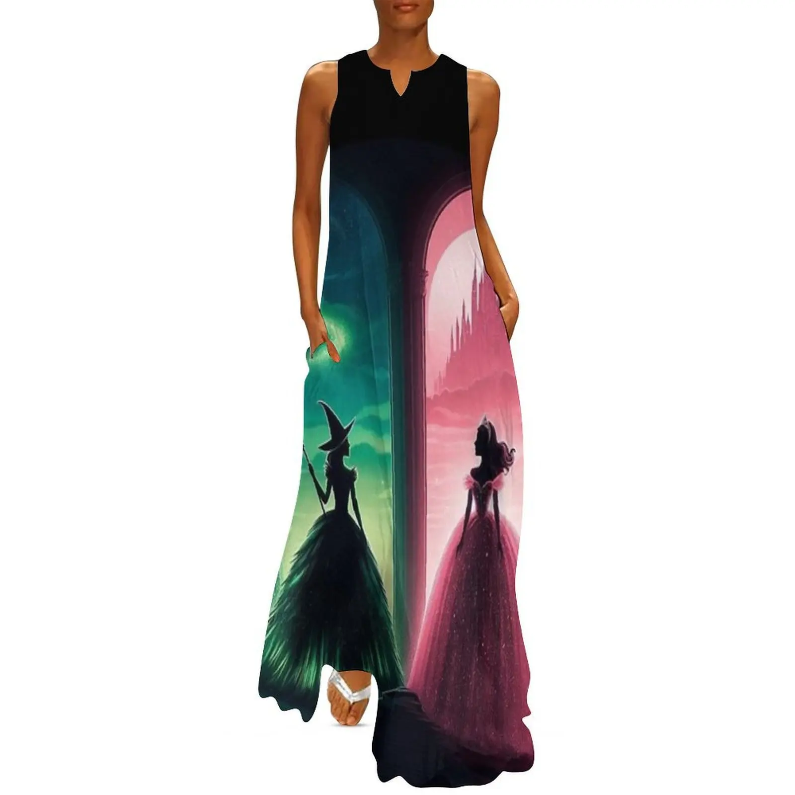 

Elphaba & Glinda Wicked the Musical Defying Gravity Long Dress luxury dress Summer women's clothing clothes for woman